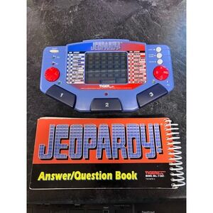 Tiger Electronics Jeopardy Electronic Handheld Game 1997 with Answer  Book